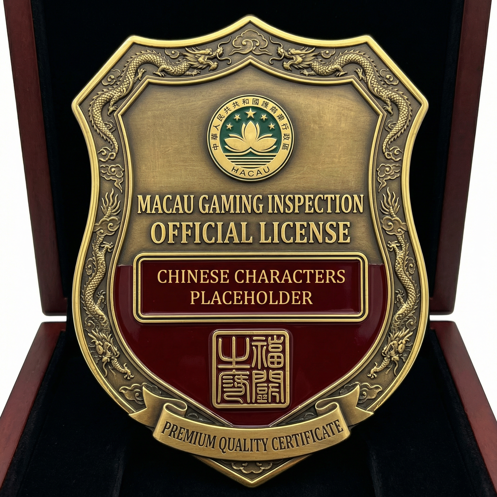 澳门博彩监察协调局牌照徽章